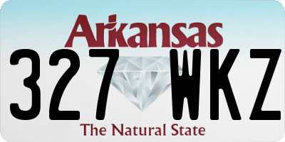 AR license plate 327WKZ