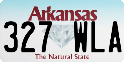 AR license plate 327WLA