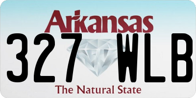 AR license plate 327WLB