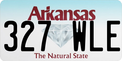 AR license plate 327WLE
