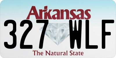 AR license plate 327WLF