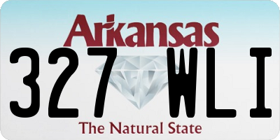 AR license plate 327WLI