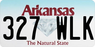 AR license plate 327WLK