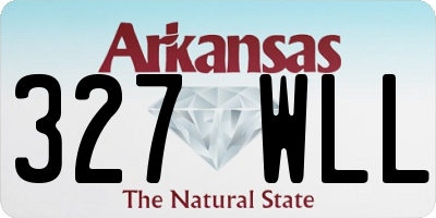 AR license plate 327WLL