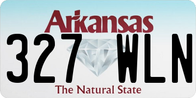 AR license plate 327WLN