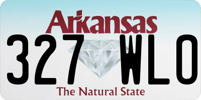 AR license plate 327WLO