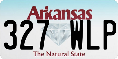 AR license plate 327WLP