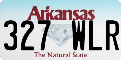 AR license plate 327WLR