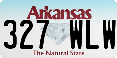 AR license plate 327WLW