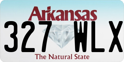 AR license plate 327WLX