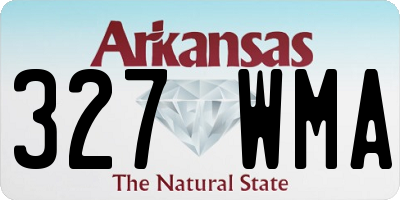 AR license plate 327WMA