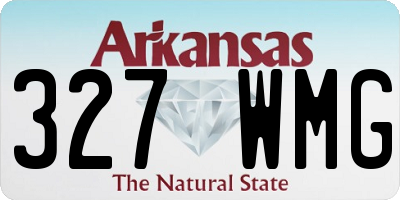 AR license plate 327WMG