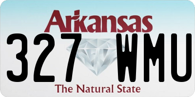 AR license plate 327WMU