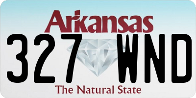 AR license plate 327WND