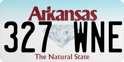 AR license plate 327WNE