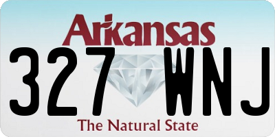 AR license plate 327WNJ