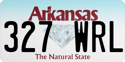 AR license plate 327WRL