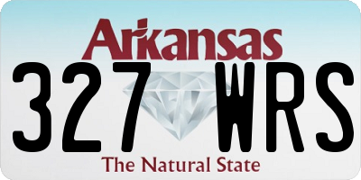 AR license plate 327WRS