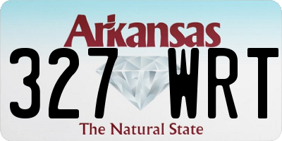 AR license plate 327WRT