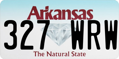AR license plate 327WRW