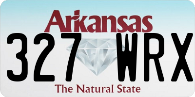 AR license plate 327WRX