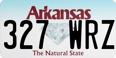 AR license plate 327WRZ