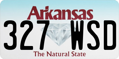 AR license plate 327WSD