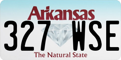 AR license plate 327WSE