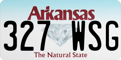 AR license plate 327WSG