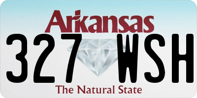 AR license plate 327WSH