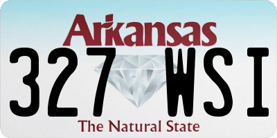 AR license plate 327WSI