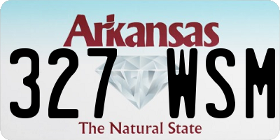 AR license plate 327WSM
