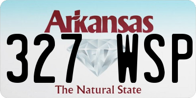 AR license plate 327WSP