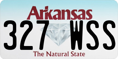 AR license plate 327WSS