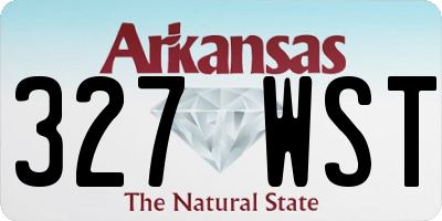 AR license plate 327WST