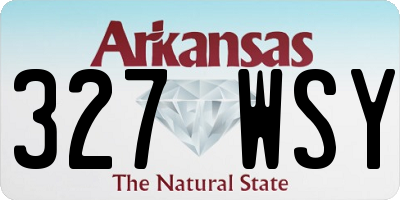 AR license plate 327WSY