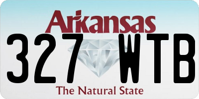AR license plate 327WTB