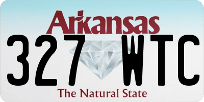 AR license plate 327WTC