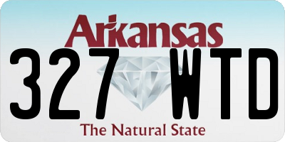 AR license plate 327WTD