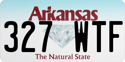 AR license plate 327WTF