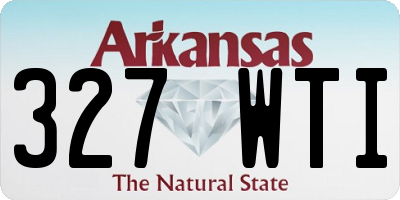 AR license plate 327WTI