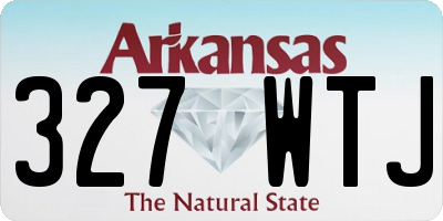AR license plate 327WTJ