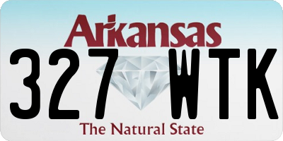 AR license plate 327WTK
