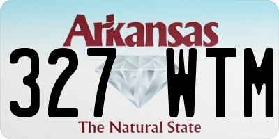AR license plate 327WTM