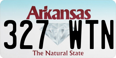 AR license plate 327WTN