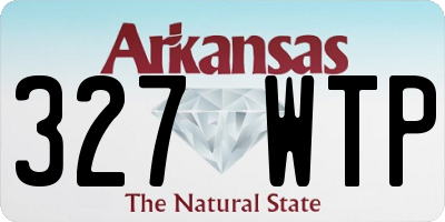 AR license plate 327WTP