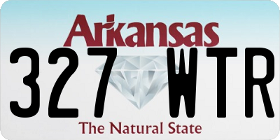 AR license plate 327WTR
