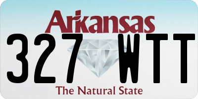 AR license plate 327WTT