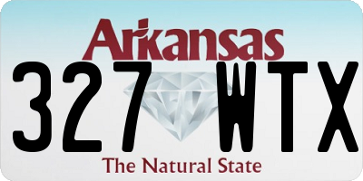 AR license plate 327WTX