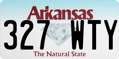 AR license plate 327WTY